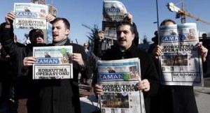 تغییر محتوای روزنامه «زمان» پس از اشغال آن توسط دولت ترکیه