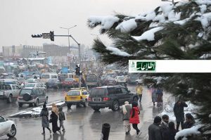 از دومین بارش برف در کابل