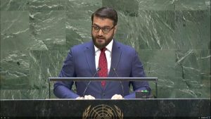 محب در سازمان ملل: نتیجه‌ی انتخابات هرچه باشد، صلح برای دولت افغانستان اولویت دارد