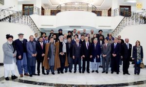 دیدار رهبران سیاسی افغان با زلمی خلیلزاد