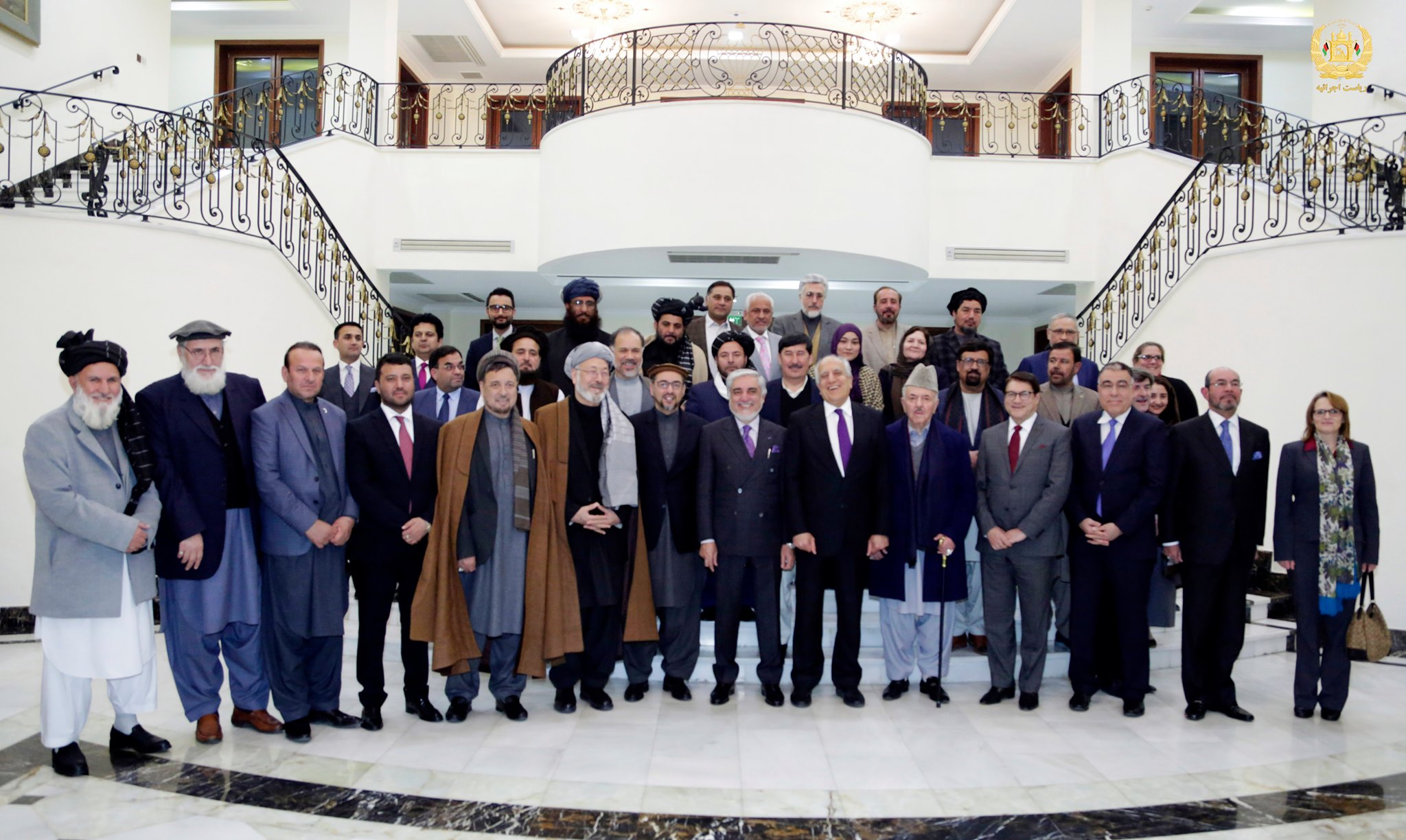 دیدار رهبران سیاسی افغان با زلمی خلیلزاد