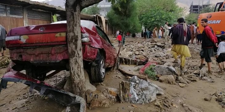 سیلاب در مرکز پروان