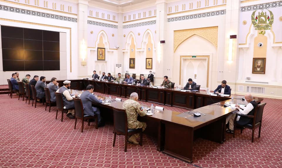 نشست غنی با مسئولان امنیتی کابل