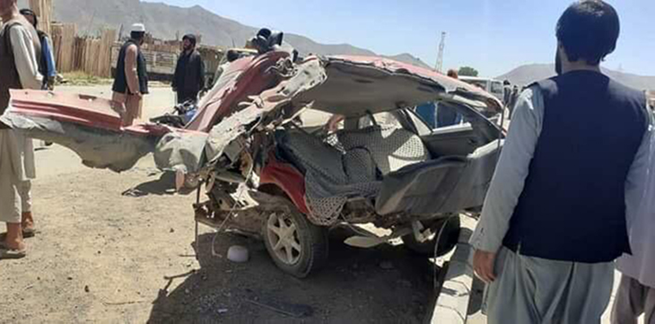 حادثه‌ی ترافیکی در لوگر