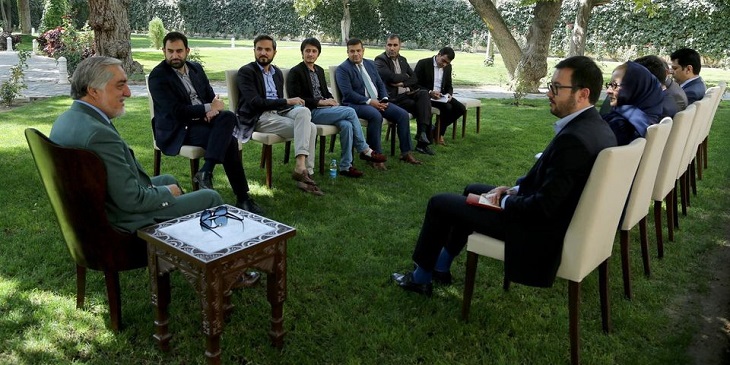 دیدار عبدالله با مدیران رسانه‌ها