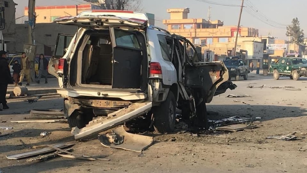 انفجار بر موتر حامل رییس حل منازعات بانک مرکزی