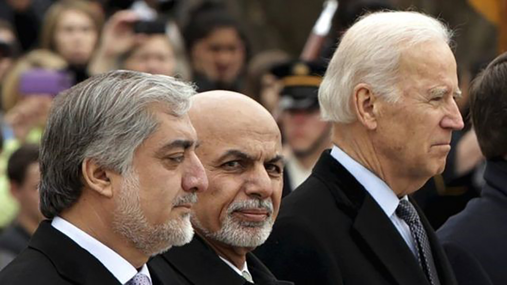 بایدن، غنی و عبدالله