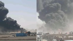 آتش‌سوزی در گمرک ابونصر فراهی