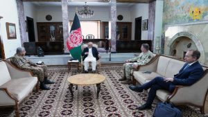 دیدار غنی با رییسان ستاد ارتش پاکستان و بریتانیا