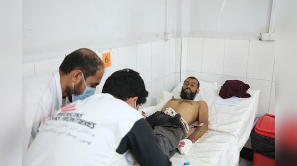 زخمی جنگ در لشکرگاه