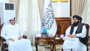دیدار امیرخان متقی با هیأت قطری در کابل