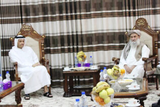 دیدار نخست‌وزیر قطر با نخست‌وزیر طالبان